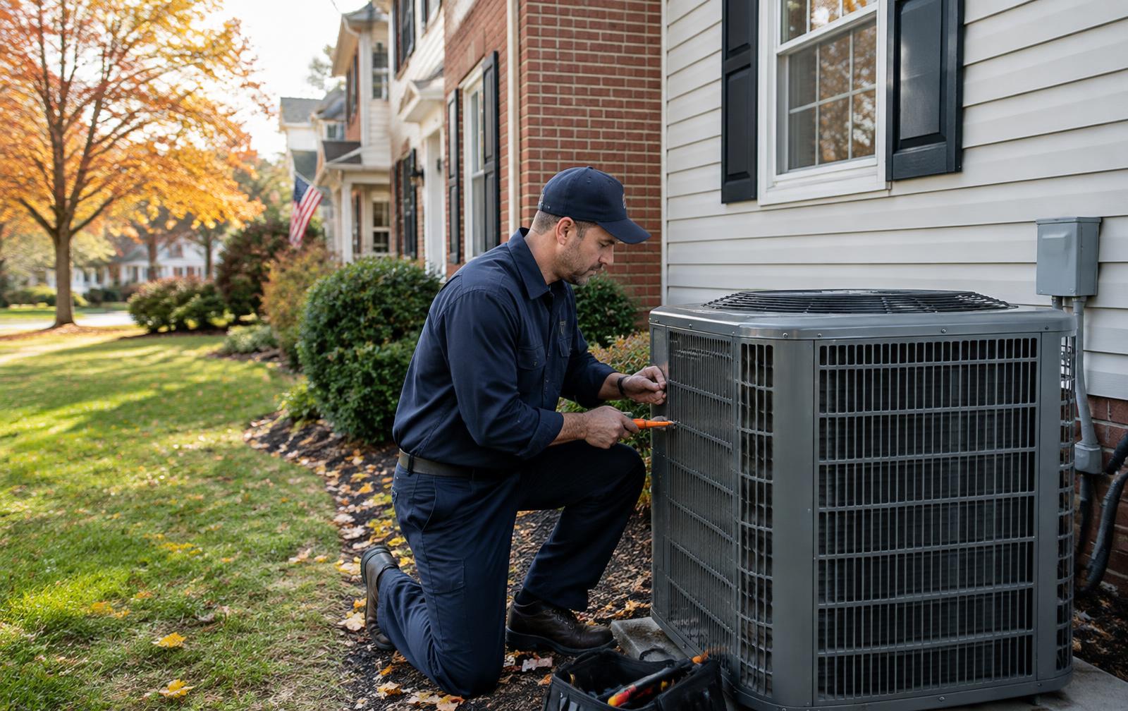 Installation & Replacement work by an HVAC technician